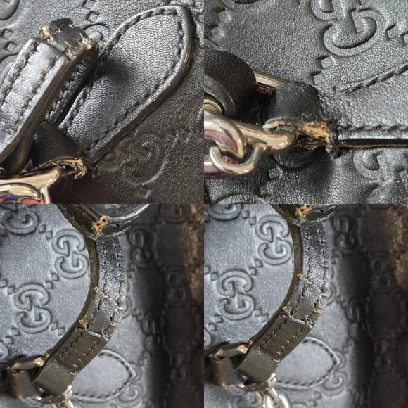 Gucci Small Dome Black leather Bag - Picture 10 of 10